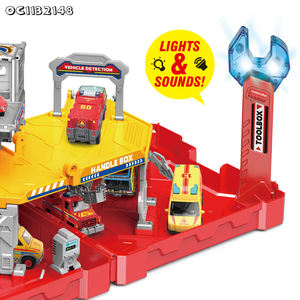 Voiture à roue libre en alliage Petit <span class=keywords><strong>garage</strong></span> <span class=keywords><strong>Jouets</strong></span> de stationnement 2025 avec lumière LED Musique - Product Image 4