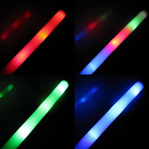 Gậy Xốp <span class=keywords><strong>LED</strong></span> Nhấp Nháy Nhiều Màu Sắc Cho Bữa Tiệc Có Đèn Phát Sáng Logo Tùy Chỉnh Giá Thấp Với 3 Chế Độ - Product Image 4