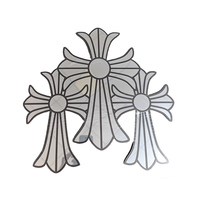 Miroir en acrylique personnalisé en forme de dessin animé Coeurs chromés Miroir décoratif d'intérieur Miroir mural 3D transparent pour bricolage Décoration intérieure