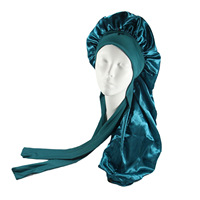 Nouveau Bonnet en Satin Long SongMay Chapeau Turban à Nœud Chapeau de Permanente Grande Taille Multicolore Réglable Extérieur Toutes Saisons Unisexe