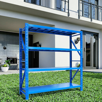 Étagère réglable sans boulons de 100 à 500 kg, 2000*600*2000 mm, unité à 4 niveaux, en acier métallique, pour entrepôt