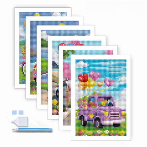 R-Mini010 Mini Kit de peinture au diamant personnalisé Rêve Car Ball Hand-charted Design Diamond <span class=keywords><strong>Art</strong></span> - Product Image 1