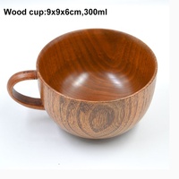 Tasse à café en bois sans BPA, réutilisable, en bambou