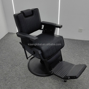 Luxury Professional Barbershop Salon Synthetic Leather Vintage Heavy Duty Hydraulic Pump Eco-friendly <b>Adjustable</b> Reclining - Product Image 2
