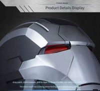 Casco Luminoso Abrible de Máquina de Guerra, Regalo Festivo, Máscaras 1:1 con Ojos Láser, Accesorios de Cosplay para Adultos y Niños