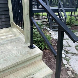 Hot bán <span class=keywords><strong>3</strong></span> bước wrought sắt cầu thang ngoài trời tay vịn - Product Image 4