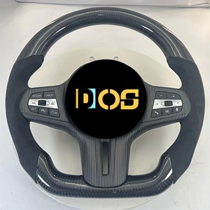 Volant en cuir blanc avec garniture en carbone pour <span class=keywords><strong>BMW</strong></span> F10 F20 F30 F31 F32 M3 F80 M4 F82 M2 F87 E70 E90 E92 - Product Image 4