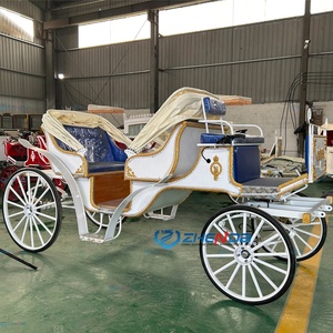 Nuevo Carro de Caballos Azul Personalizado con Remolque, Carro de Caballos Chino Económico de Alta Calidad para Turismo - Product Image 5