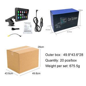 Fuente de fábrica portátil Android Auto Carplay Monitor FM 7 pulgadas pantalla táctil coche REPRODUCTOR DE <span class=keywords><strong>DVD</strong></span> navegación portátil - Product Image 5