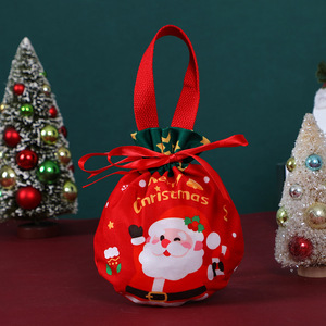 Sac cadeau en tissu décoratif pour la veille de Noël, style européen, motif de fruits de la paix, pour décorations et cadeaux de Noël, directement de l'usine - Product Image 2