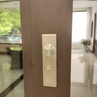 Porte coulissante double en alliage d'aluminium importée d'Allemagne, insonorisée, isolation thermique, porte intérieure, design chinois, utilisation en cuisine