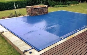 Couverture <span class=keywords><strong>de</strong></span> <span class=keywords><strong>piscine</strong></span> rectangulaire en PVC anti-poussière pour piscines enterrées - Product Image 3