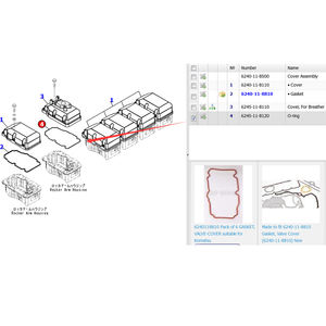 Bon <span class=keywords><strong>prix</strong></span> Couvercle de boîtier de culbuteur K1 avec joint torique 6245-11-8120 6245118120 pour Komatsu - Product Image 4