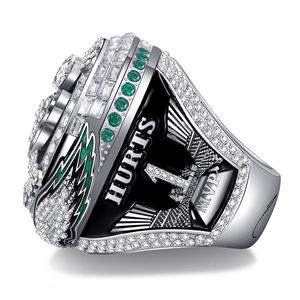 Anello e Collana in Lega di Alta Qualità del Campionato di Football Super Bowl 2025 Philadelphia Eagles, Regalo per i Tifosi - Product Image 5