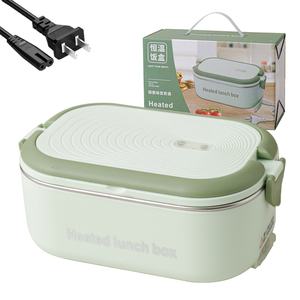 Plug-in <b>Electric</b> Heating Heated <b>Lunch</b> <b>Box</b> Leak-Proof Self Heating <b>Lunch</b> <b>Box</b> Keeps Food Warm Portable Food Warmer for Car Truck - Product Image 1