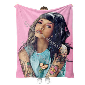 Manta de franela de microfibra supersuave y cómoda de tamaño ultra Melanie Martinez con estampado personalizado de alta calidad - Product Image 1