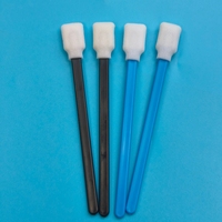 Écouvillon de nettoyage 707 à manche bleu pour salle blanche, sans peluches, pour détaillage, nettoyage d'imprimantes jet d'encre, avec embout en mousse, pour l'entretien automobile