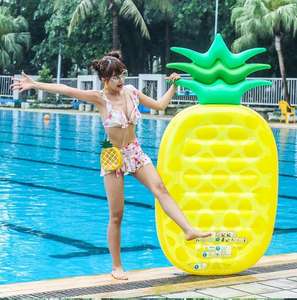 Flotador inflable gigante con forma de piña para piscina, cama flotante para agua, balsa para juegos acuáticos. - Product Image 2