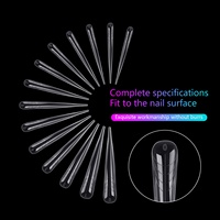 BQAN Stiletto Design Faux Ongles Artificiels Fournisseurs Clear Extra-Long Artificial Nail Extending Tips Mold Dual Forms