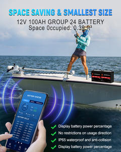 แบตเตอรี่ LiFePO4 50Ah 12V ที่มีวงจรลึก4000รอบแบตเตอรี่ลิเธียมแบบชาร์จไฟได้ BMS ในตัวสำหรับการตั้งแคมป์พลังงานสำรองพลังงานแสงอาทิตย์ - Product Image 5