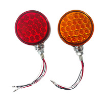 Feu arrière circulaire double face à 48 LED 12V 500LM en plastique pour remorque, feux arrière de voiture pour camion, accessoires automobiles en stock