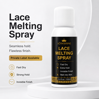 Spray de fusion de dentelle à logo personnalisé, séchage rapide, adhésif invisible pour perruques, fabricant de marque privée