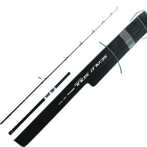 Canne à pêche personnalisée 2 pièces en carbone/fibre de verre avec poignée EVA et guides Fuji, couleur et poids personnalisés, vente directe usine - Product Image 3