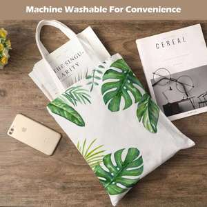 Bolsos de Mano Estilo Coreano, Bolsos de Mensajero Personalizados de Lona de Algodón Orgánico, Bolsos de Compras para Estudiantes y Mujeres, de Lujo - Product Image 3