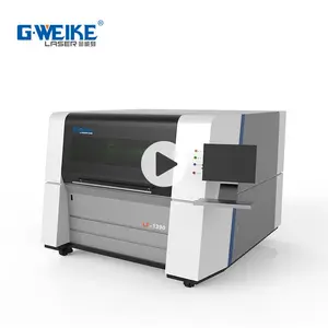 Gweike mini máquina de corte a laser de fibra de alumínio, precisão de 500w 1000w lf1390