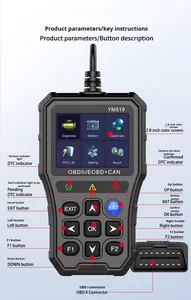 סורק אבחון OBD חדש וקורא קודי תקלות לרכב עם אחריות לשנה למכוניות בנזין 12V תומך באנגלית - Product Image 5