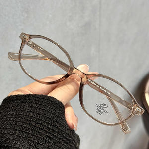 Montures de lunettes rondes pour femmes Qianai P2-52043 TR90, monture intégrale, anti-lumière bleue, protection UV, rivets à points - Product Image 5