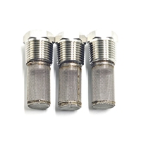 Filter silinder layar lasan ulir baja tahan karat kualitas tinggi kustom