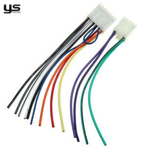 Harnais de câblage automobile 16 broches pour <span class=keywords><strong>autoradio</strong></span> <span class=keywords><strong>Clarion</strong></span>, <span class=keywords><strong>adaptateur</strong></span> d'installation stéréo de rechange, câble personnalisé en usine pour système audio de voiture - Product Image 1