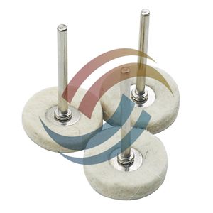 Roue de polissage en feutre de laine, meule pour bijoux, roue de polissage pour métaux, tête de polissage à tige de 3 mm, mini <span class=keywords><strong>brosse</strong></span>, abrasif rotatif <span class=keywords><strong>Dremel</strong></span> OEM - Product Image 4