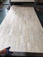 Panneau en bois de caoutchouc de qualité supérieure, jointé par assemblage à la main, pour substrat de plancher de construction, stable, résistant aux charges lourdes, planches de bois massif