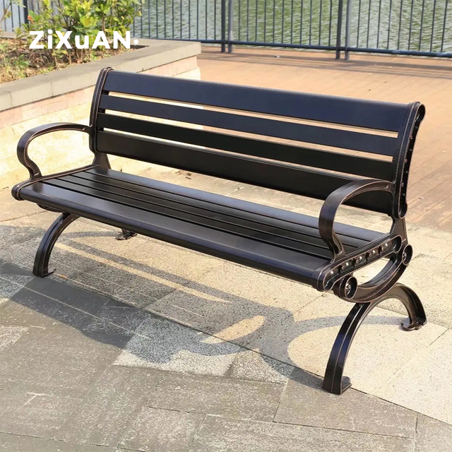 High-quality Park Benches Outdoor Benches Aluminum Alloy Leisure Benches Outdoor Waterproof and Sun-protective Chairs