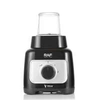 R.2903 Nouveau Mixeur-Extracteur de Jus 2-en-1 en Acier Inoxydable avec Double Gobelet pour Smoothies et Glace Pilée RAF