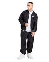 Ensemble de veste surdimensionnée personnalisée de haute qualité Survêtement deux pièces à fermeture éclair pour hommes Costume de sport coupe-vent