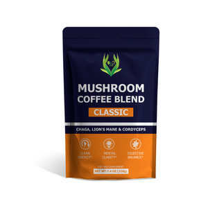 Factory Wholesale Mushroom Coffee Blend Supports Boost Mental Concentration with Chaga Lion's Mane Cordyceps Mushroom Coffee - Product Image 1