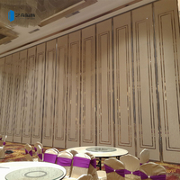 Parois de séparation verticales coulissantes pliables en aluminium pour hôtels, restaurants, salles de banquet - Design moderne, épaisseur 100 mm