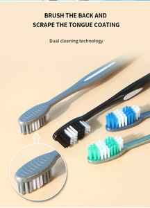Spazzolini da Denti per Adulti Economici con Setole Medie e Morbide Confezionati Singolarmente - Product Image 3