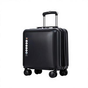 Valise à roulettes 4 roues de 18 pouces en PC, bagage cabine 20 pouces, unisexe, haut de gamme, léger, verrouillable, pour voyage - Product Image 1