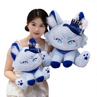 Adorable Peluche Chat Funena, Jouet en Peluche Longue avec Rembourrage en Coton PP, 31-50cm, Cadeau pour Amis, Accessoire de Jeu