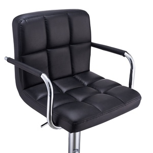 Petit Tabouret de Bar <span class=keywords><strong>Maison</strong></span> Réglable Usage Général Pas <span class=keywords><strong>Cher</strong></span> Mobilier de Cuisine Cuir PU Hôtels Chaise de Bar Restaurant - Product Image 5