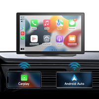 Enregistreur de conduite 9 pouces, double enregistrement HD, écran IPS 2.5D, Mirror Link DVR 4K/1080P, navigation automobile, contrôle sans fil CarPlay