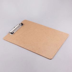 Porte-documents vintage personnalisés en bois A5 MDF avec impression sérigraphique sur plastique, logo personnalisé pour fournitures scolaires et usage bureautique - Marque personnalisée - Product Image 1