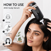 Serum Kulit Kepala AHA Profesional, Eksfolian Kimia untuk Perawatan Akar Rambut Kulit Kepala Berminyak dan Tersumbat, Label Pribadi Grosir
