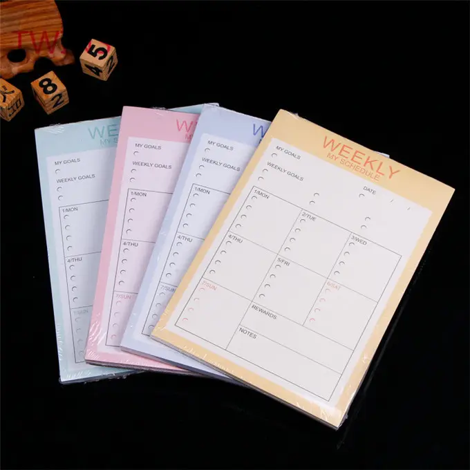 Regalos promocionales y de oficina de la escuela útil de alta calidad Blanco elegante cuaderno de papel de diario planificador de china 2011