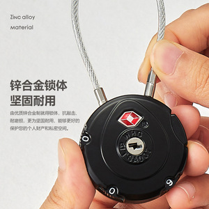 Tsa Approved Combination Lock Zinc Alloy Password Travel Security Lock For Luggage Backpack <b>Locker</b> Gym Anti Theft - Product Image 4