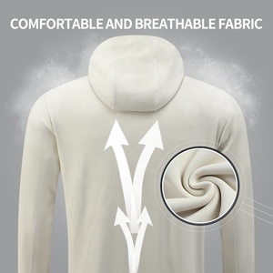 100% Polyester Hommes À Capuche Haute Qualité Zipper Poche Formation Causal Heavyweight Hoodie - Product Image 3